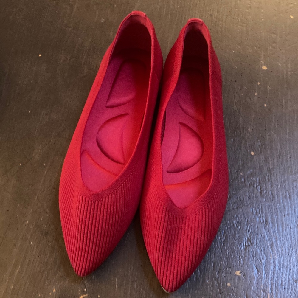 Elegant Red Women's Flats